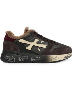 Premiata Mick Shearling-Lined Sneakers - Black