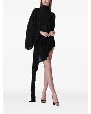 Francesco Murano One-Shoulder Draped Dress - Black