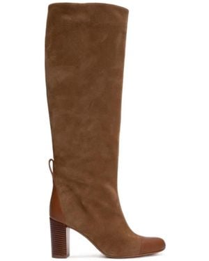 Odissi Lia Pointed-Toe Knee-High Boots - Brown