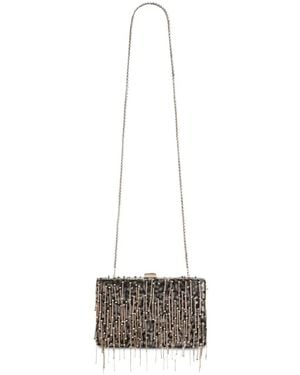 Gemy Maalouf Clutch Mit Pailletten - Weiß