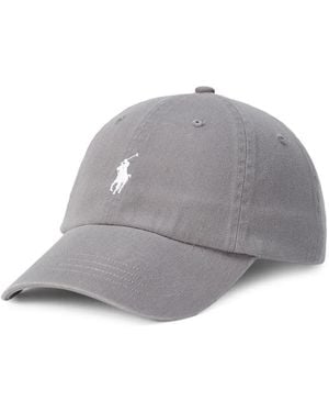 Polo Ralph Lauren Logo-Embroidered Baseball Cap - Grey