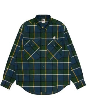 Aape By A Bathing Ape Geruit Overhemd - Groen