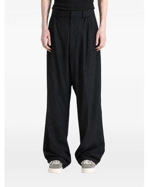 Kiko Kostadinov Pleated Panelled Trousers - Black