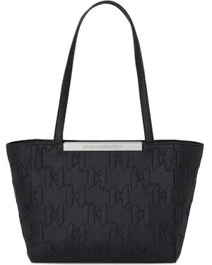 Karl Lagerfeld Gesteppte Tote Bag - Schwarz