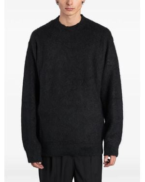 Laneus Brushed-Knit Sweater - Black