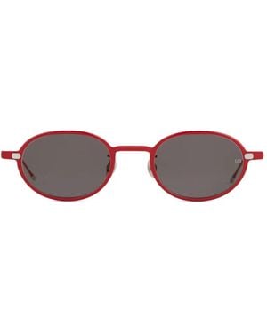 Eyevan 7285 Lunettes De Soleil À Monture Ovale - Red