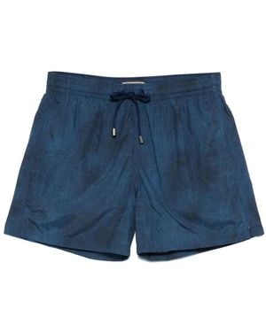 Canali ドローストリング トランクス水着 - ブルー