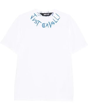 Just Cavalli エンブロイダリー Tシャツ - ホワイト