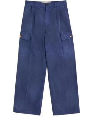 Valentino Garavani Weite Hose Mit Aufgesetzter Tasche - Blau