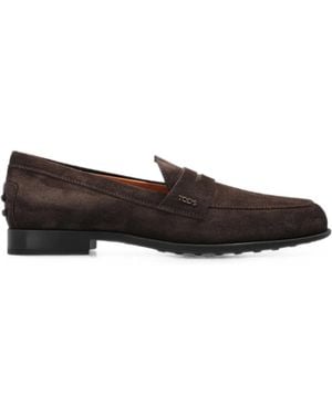 Tod's Suede Loafers - White
