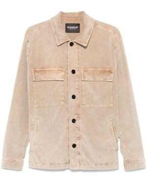 Dondup Cotton Corduroy Button-Front Shirt Jacket - Natural