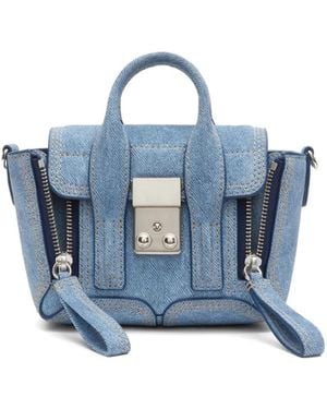 3.1 Phillip Lim Borsa Pashli Mini - Blu