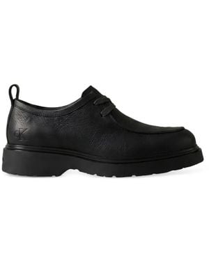 Calvin Klein Derbies À Logo Embossé - Black