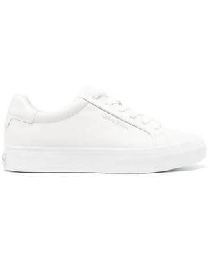 Calvin Klein Lace-Up Fastening Trainers - White