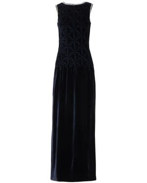 Costarellos Sidra Smocked Maxi Dress - Black