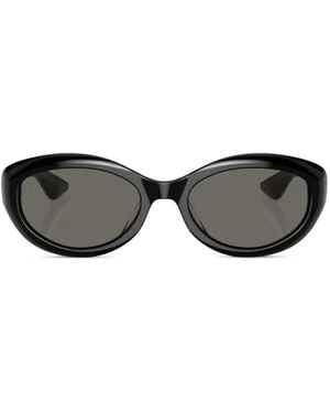 Oliver Peoples 1969C Oval-Frame Sunglasses - Gray
