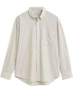 Mulberry Gestreept Katoenen Overhemd - Wit