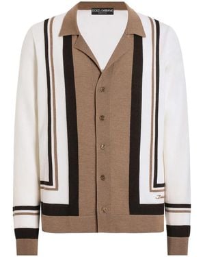 Dolce & Gabbana Classic Medium/Large Shirt For - Brown