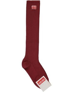 KENZO Socken Aus Baumwollgemisch - Rot