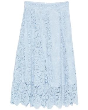 Paperlace Lace Skirt - Blue