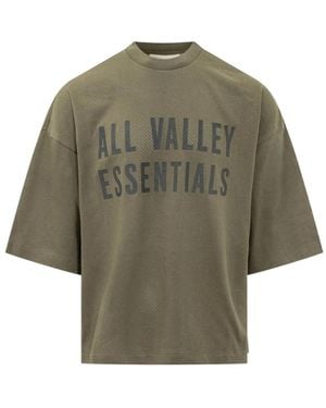 Fear Of God Sport Mesh Merch T-Shirt Boxy Fit - Green