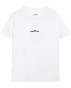 Maison Margiela Distorced-Logo T-Shirt - White