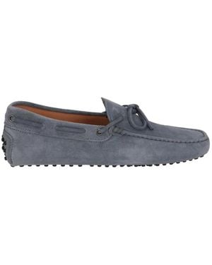 Tod's Bow-Detail Boat Shoes - Blue