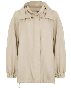 Moorer Harriet-P Hooded Jacket - Natural
