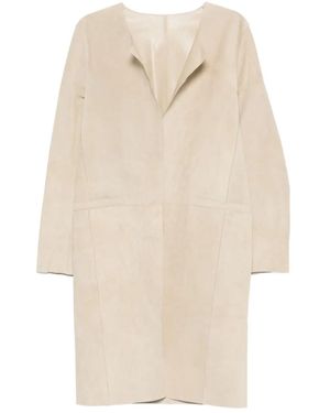 TOTEME Suede Coat - Natural
