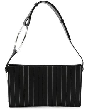 Dondup Pochette À Fines Rayures - Noir