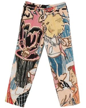 Kidsuper Graphic-Jacquard< Trousers - White