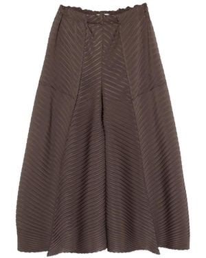 Issey Miyake Wide-Leg Trousers - Brown