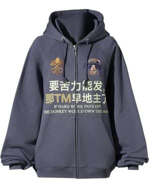 PRAYING Hoodie Hard Work - Blue