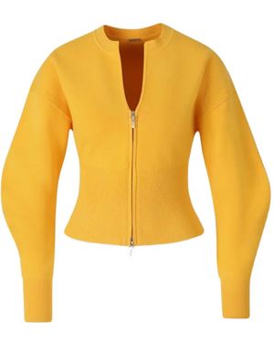 Cult Gaia Cardigan Mit Reißverschluss - Gelb