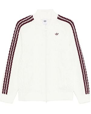 adidas Archive Cutline Cable-Knit Knitwear - White