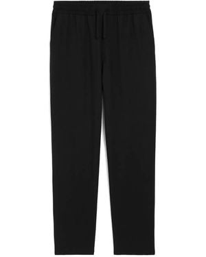 Ami Paris New Wool Elasticated Waist Trousers - Black