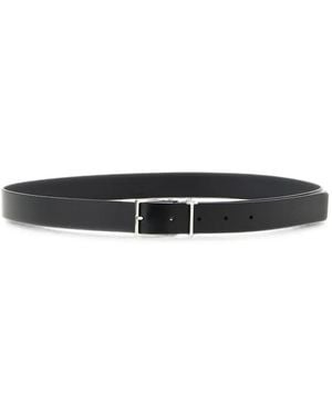 Tom Ford T-Buckle Leather Belt - White