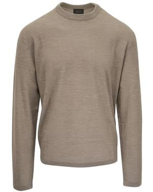 Brioni Crew-Neck Jumper - Grey