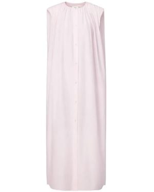 Loulou de Saison Button-Fastening Midi Dress - Pink