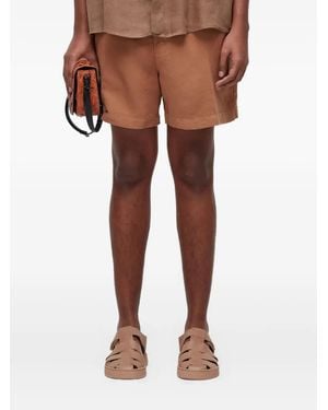 Osklen Linen Shorts - Natural
