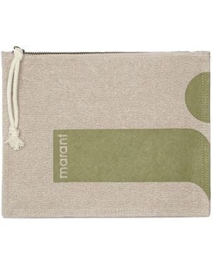 Isabel Marant Clutch Con Zip - Neutro