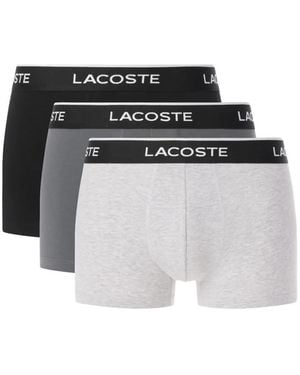 Lacoste Logo-Waistband Boxers (Set Of Three) - White