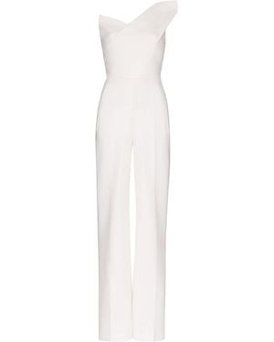 Roland Mouret Platano One-shoulder Jumpsuit - White