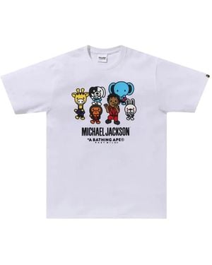 A Bathing Ape Graphic-Print T-Shirt - White