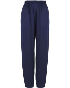 Giorgio Armani Silk Trousers - Blue