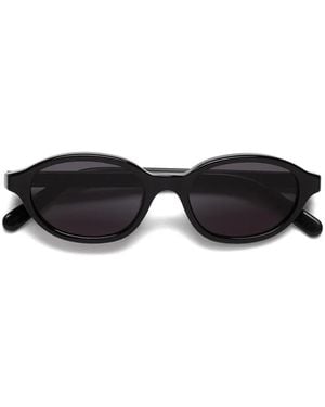 MM6 by Maison Margiela Oval-Frame Sunglasses - Black