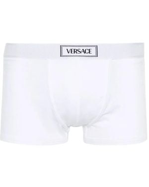 Versace Jacquard-Logo Boxers - White