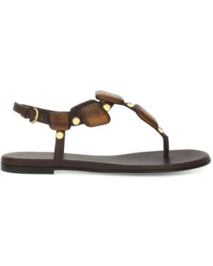 Gianvito Rossi Munduk Flat Sandals - Brown