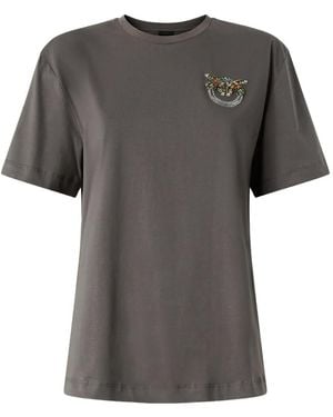 Pinko Embellished T-Shirt - Grey