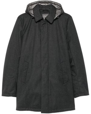Herno Hooded Padded Coat - Gray